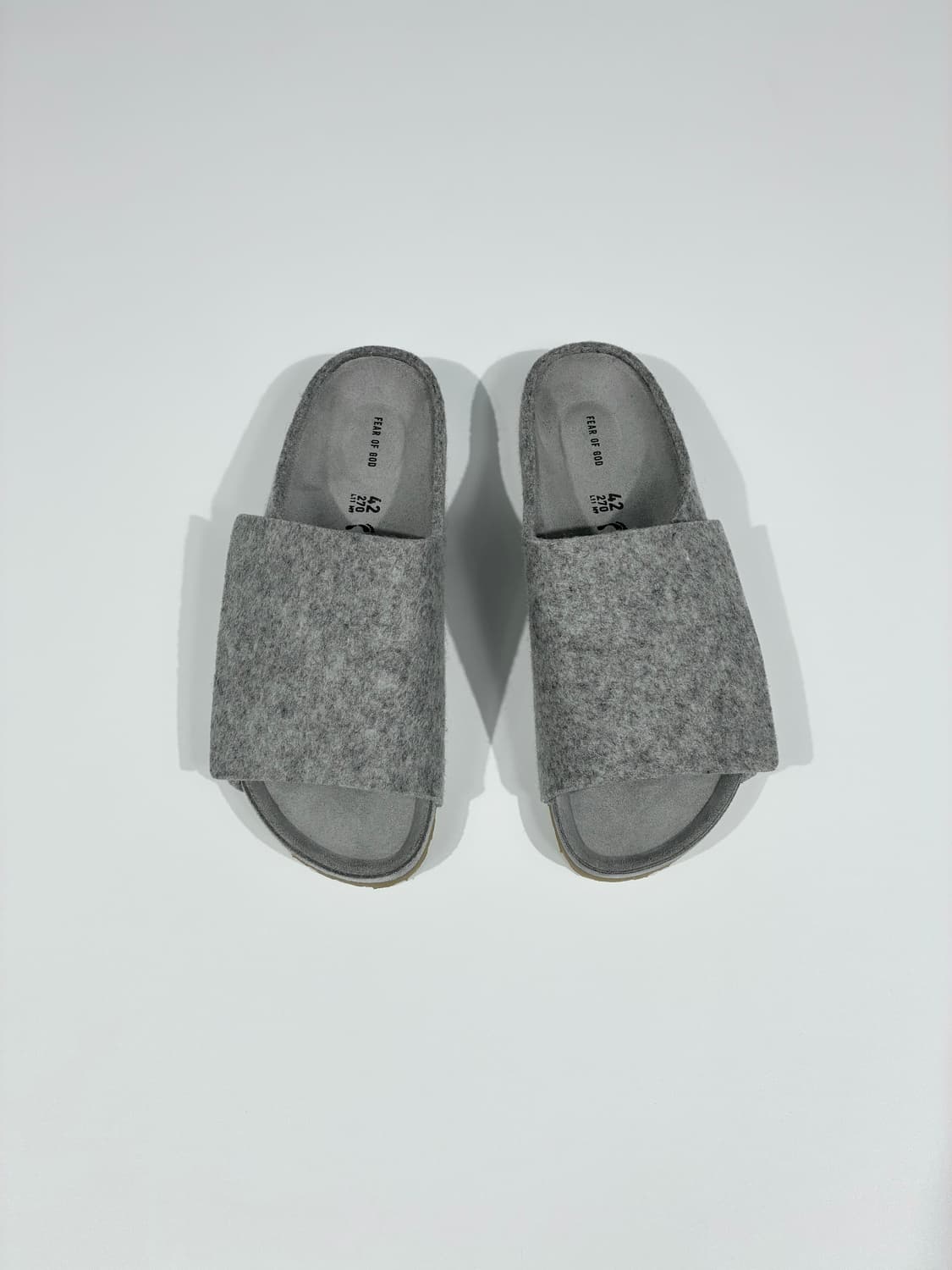 피어오브갓 X 버켄스탁 로스 펠리즈 펠트 시멘트 멜란지 42사이즈 상품이미지1