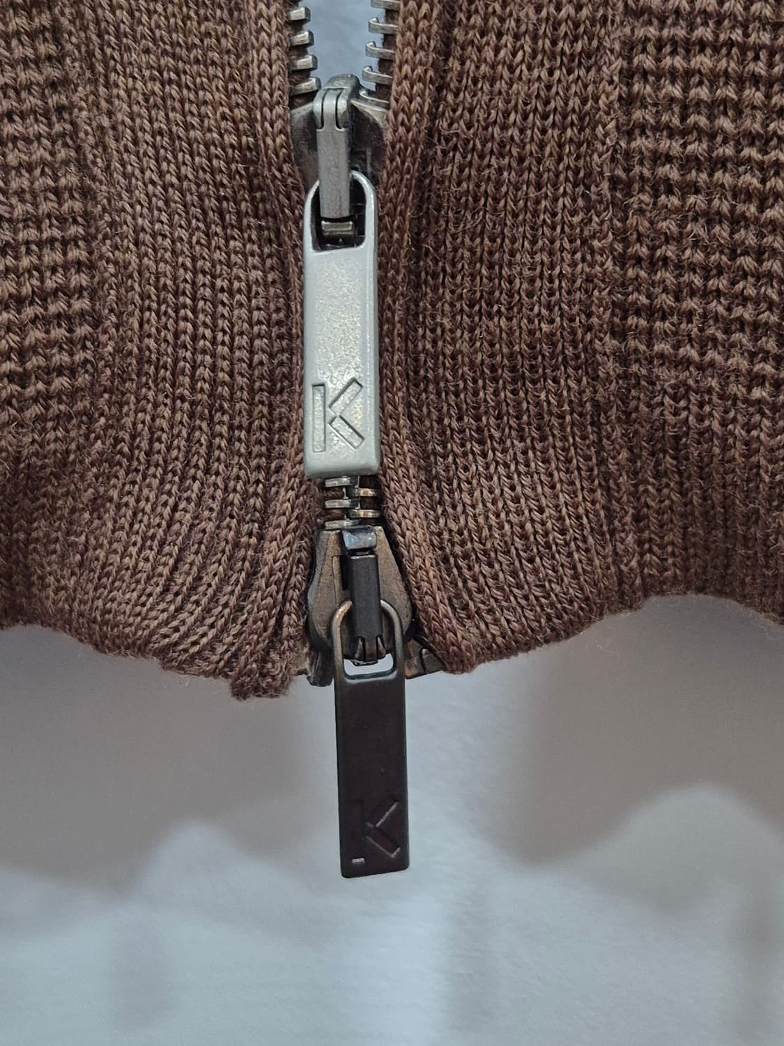 KENZO 겐조 브라운 니트 집업 자켓 남성 100사이즈 상품이미지3