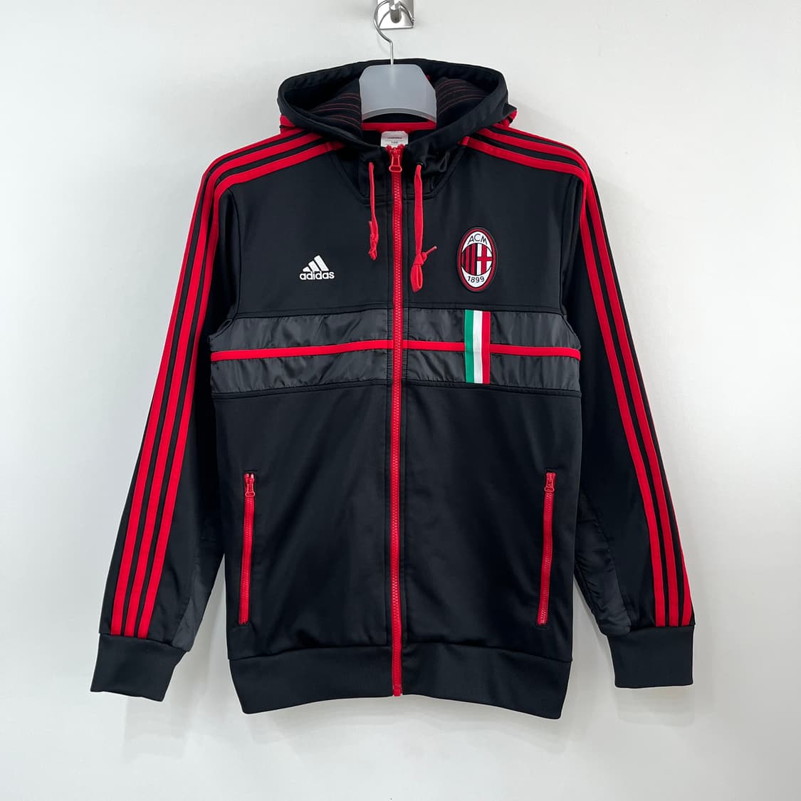 아디다스 12-13 AC밀란 앤섬 후드 트랙탑 져지 상품이미지2