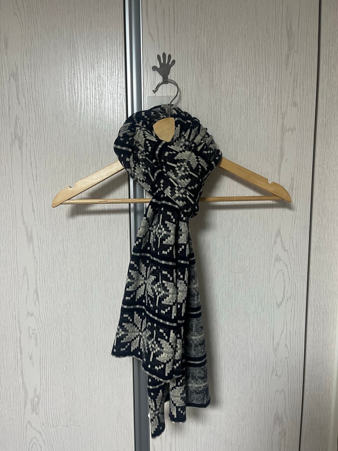 [OS] 꼼데가르송 옴므 02aw 눈송이 울 머플러 상품이미지1