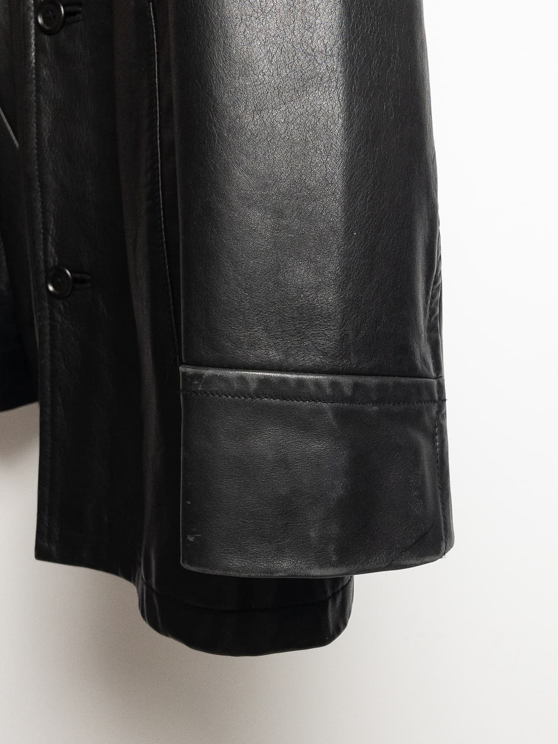 Old GAP Genuine Leather Car Coat L 상품이미지7