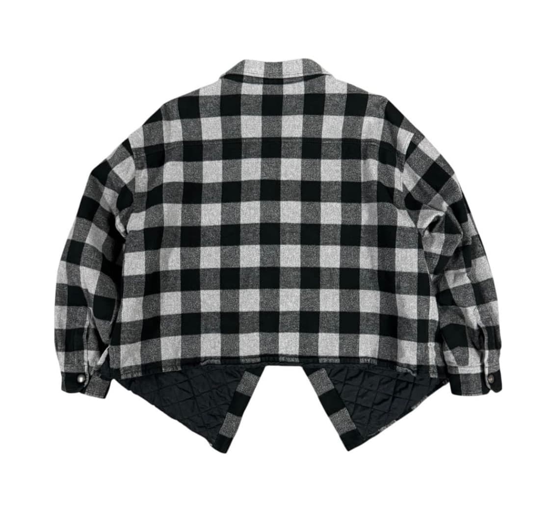 Balenciaga 발렌시아가 체크 플란넬 스윙 셔츠 자켓 상품이미지2