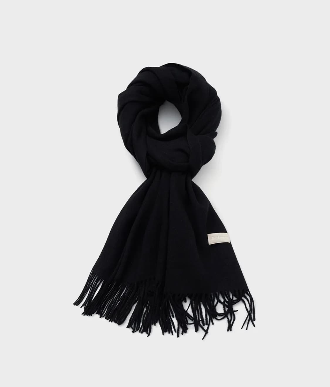 토니로렌스 베이직 니트 머플러 목도리 블랙 상품이미지1