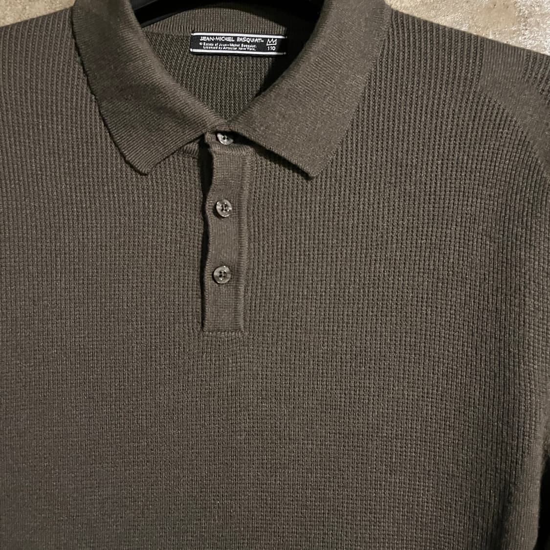 쟝미쉘바스키아 카라넥 니트 상품이미지2