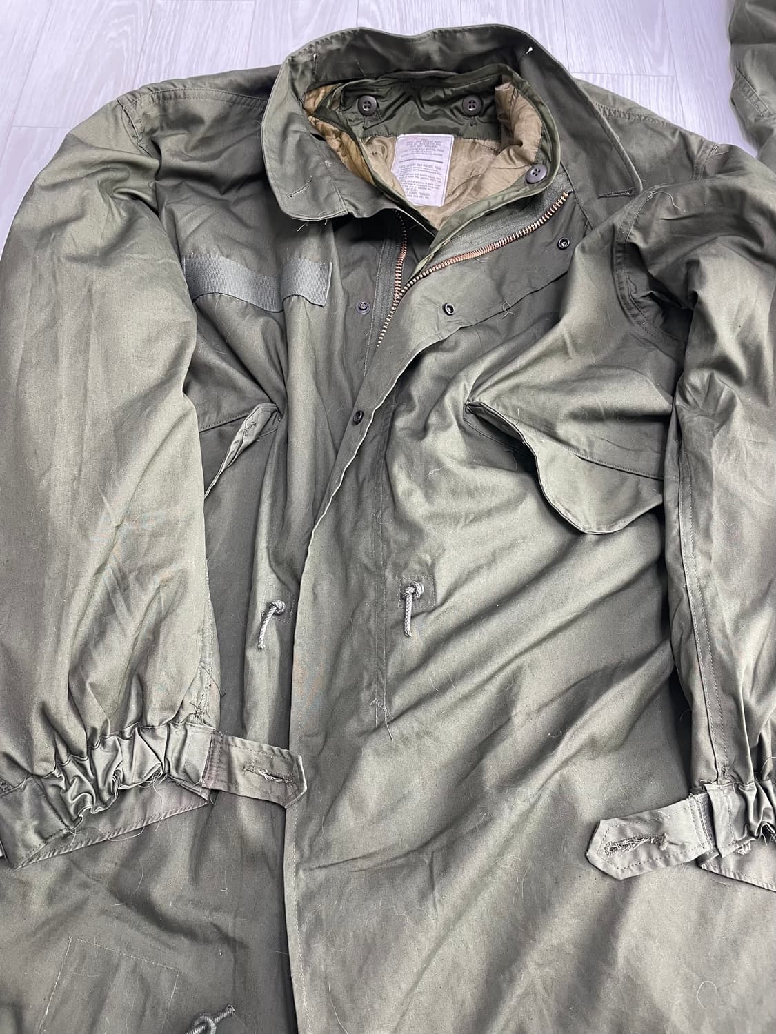 m65피쉬테일 og 데드스탁 미사용 새상품 S 외피 개파카 상품이미지9