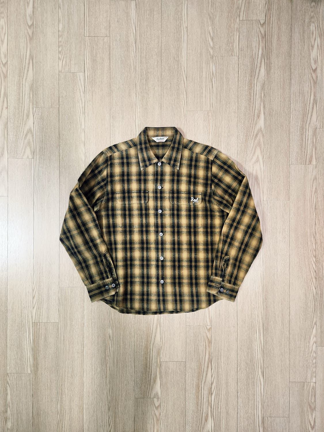 radiall japan 옐로우 더블 포켓 플란넬 셔츠 상품이미지1