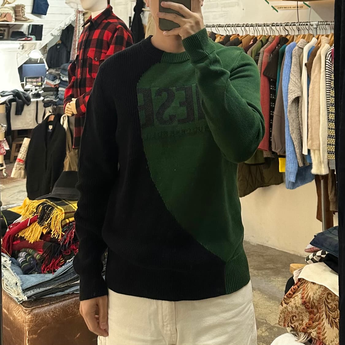 (착용컷) DIESEL 니트 (남성용 100) 상품이미지3