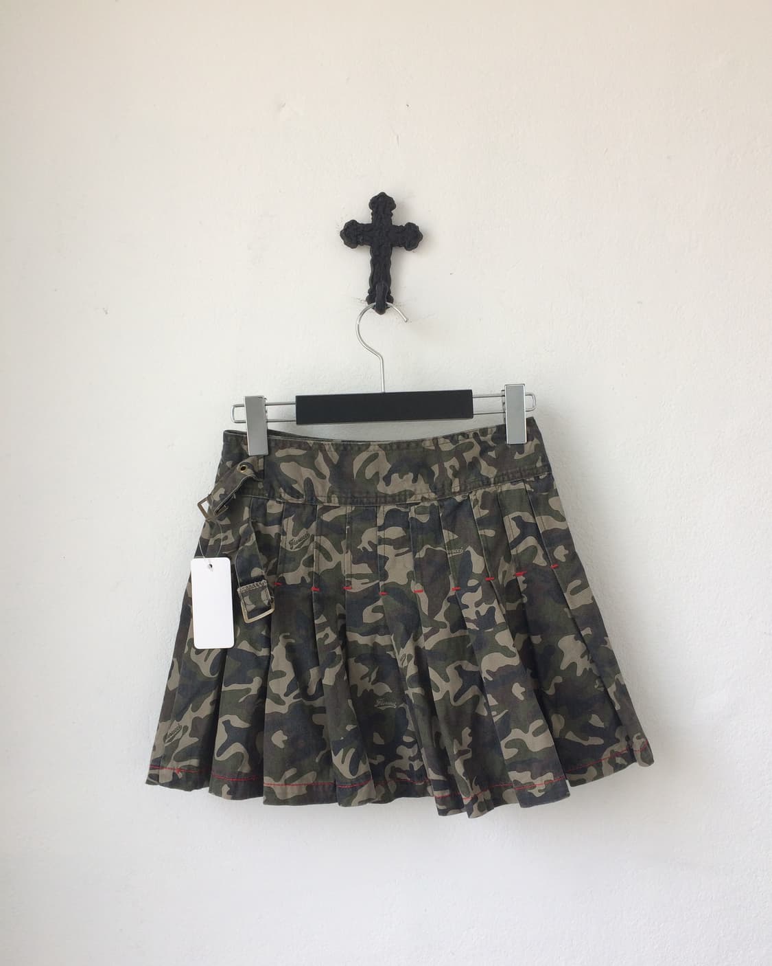 belted camo pattern mini skirt 상품이미지2