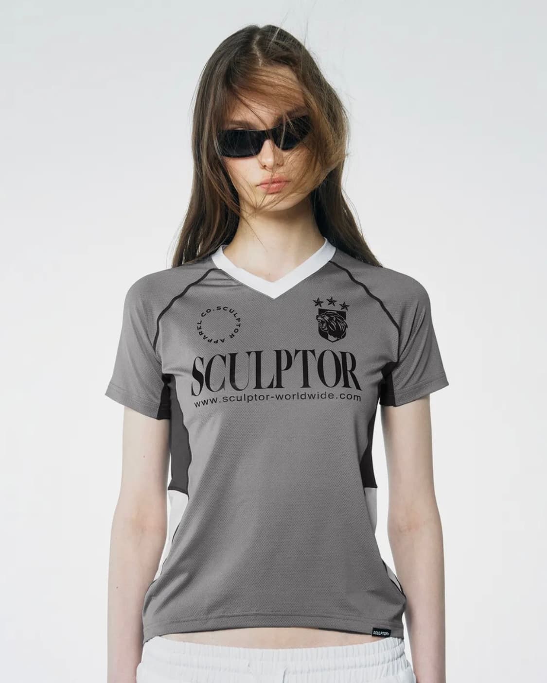 스컬프터 sports jersey tee gray M 상품이미지1