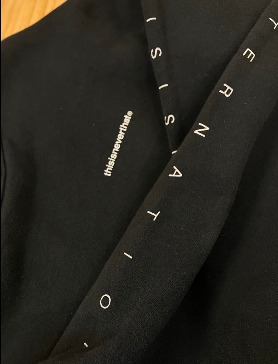 디즈이즈네버댓 맨투맨 블랙 M #csz3206 상품이미지4