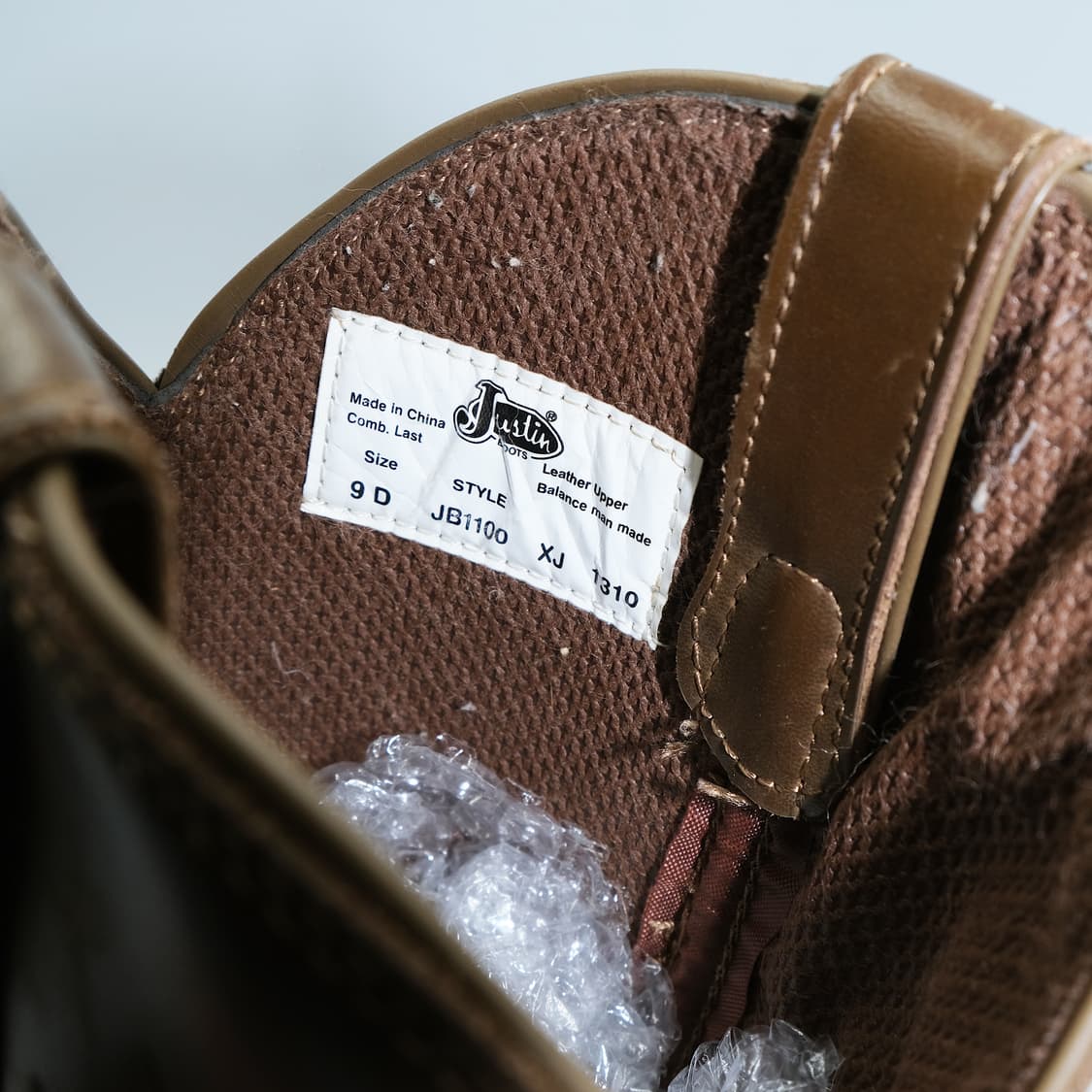 저스틴(Justin) 웨스턴 레더 부츠 9D(270)사이즈 BT270 상품이미지10