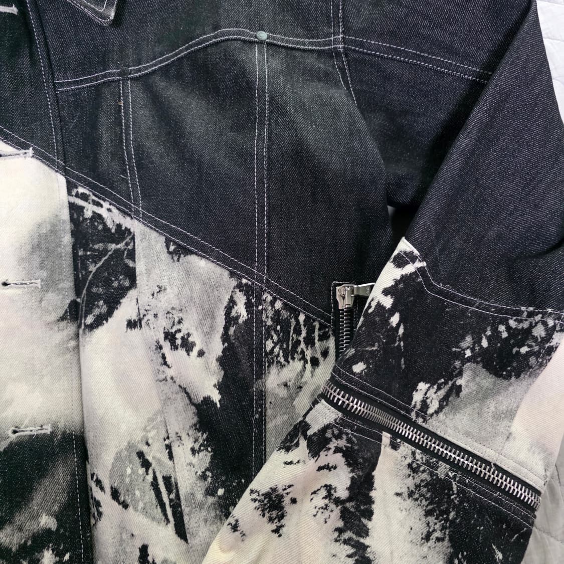 [OS] 셀프 메이드 블리칭 하프 펑크 자켓 상품이미지4