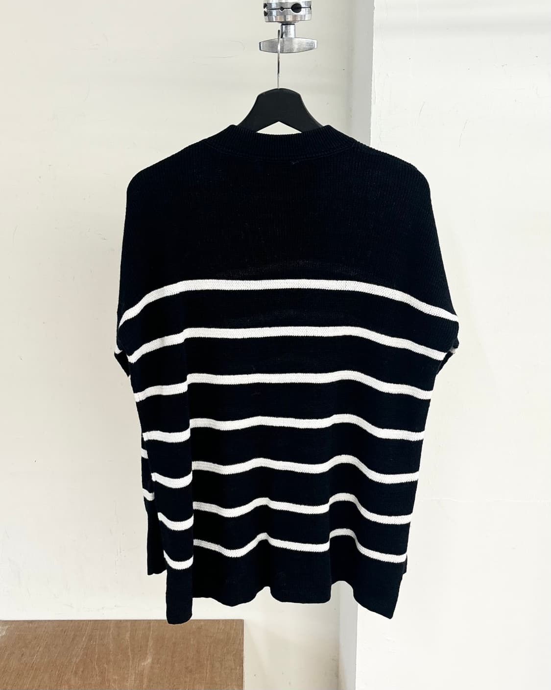 폴로 랄프 로렌 버튼 숄더 스트라이프 블랙 니트 상품이미지6