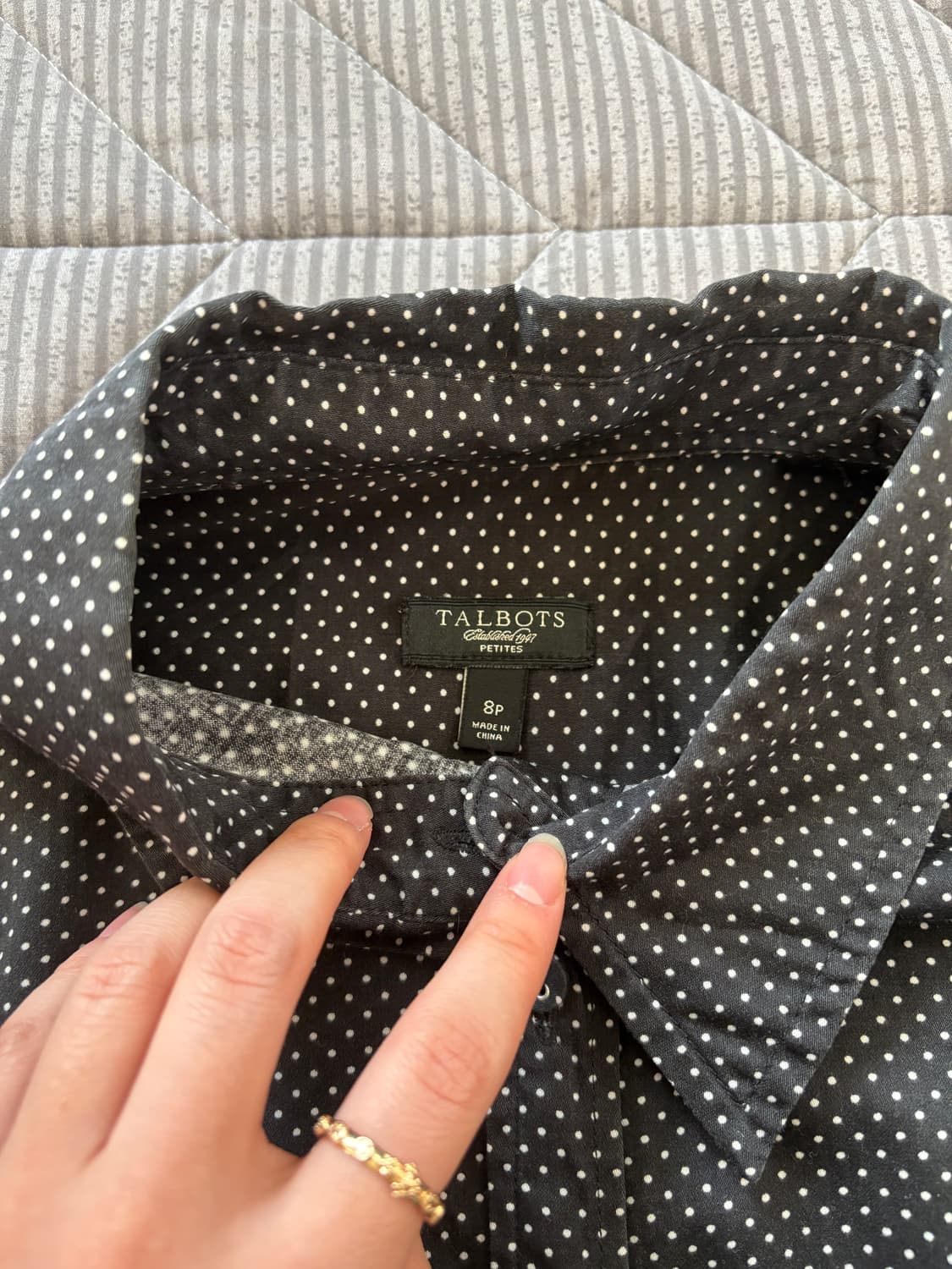 Talbots 도트 롱 셔츠 원피스 상품이미지7