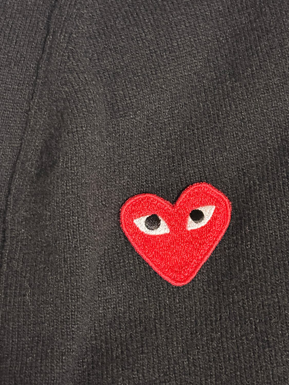 꼼데가르송 하트와펜 블랙가디건 새상품 L 상품이미지1