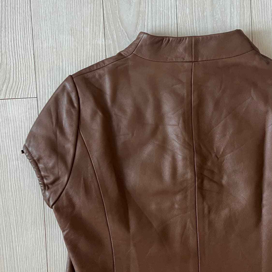 lambskin cap sleeve jacket 상품이미지4