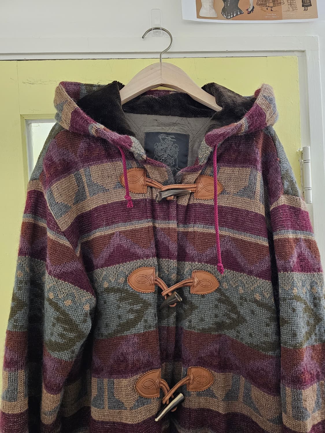 varorav 모헤어st 에스닉 울 떡볶이 아우터 상품이미지4