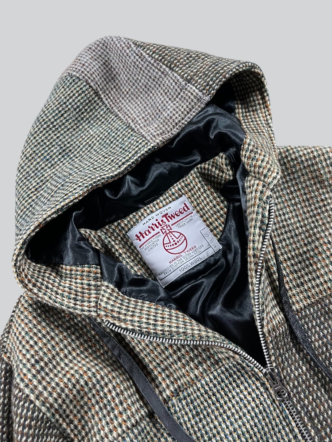 Harris Tweed 울 후드 자켓 상품이미지4