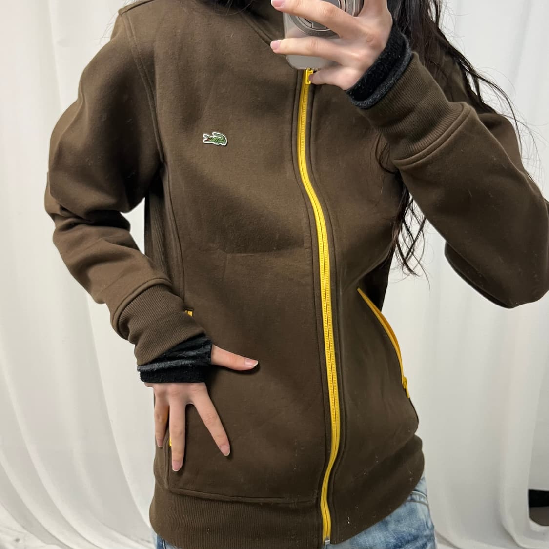 Lacoste Brown Zip-up 상품이미지3