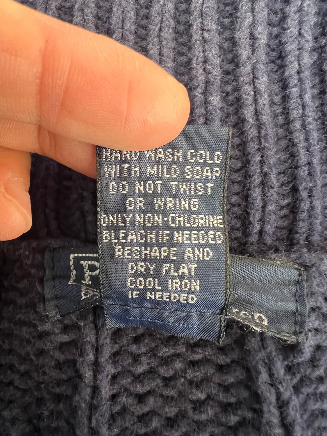 폴로랄프로렌 여성 네이비 숄카라가디건 케이블가디건 상품이미지7