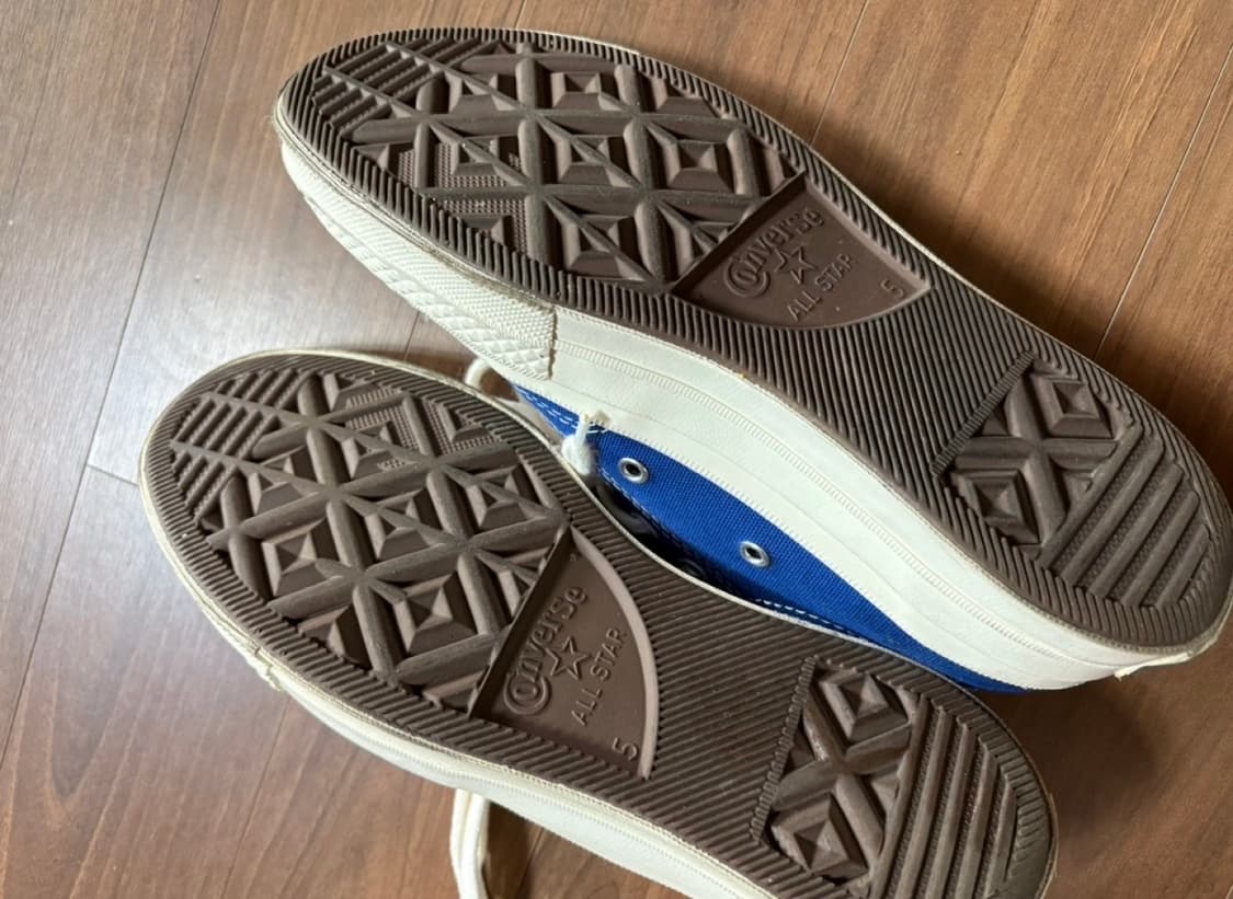 컨버스 x 플레이 꼼데가르송 척 70 로우 블루 쿼츠 240 상품이미지7