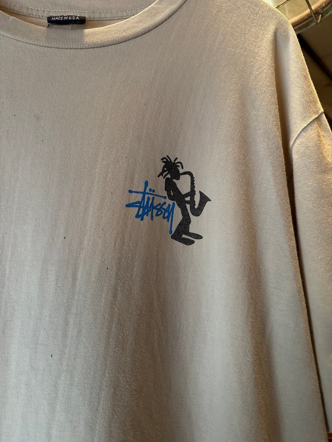 90s USA 빈티지 스투시 재즈맨 반팔 티셔츠 상품이미지3