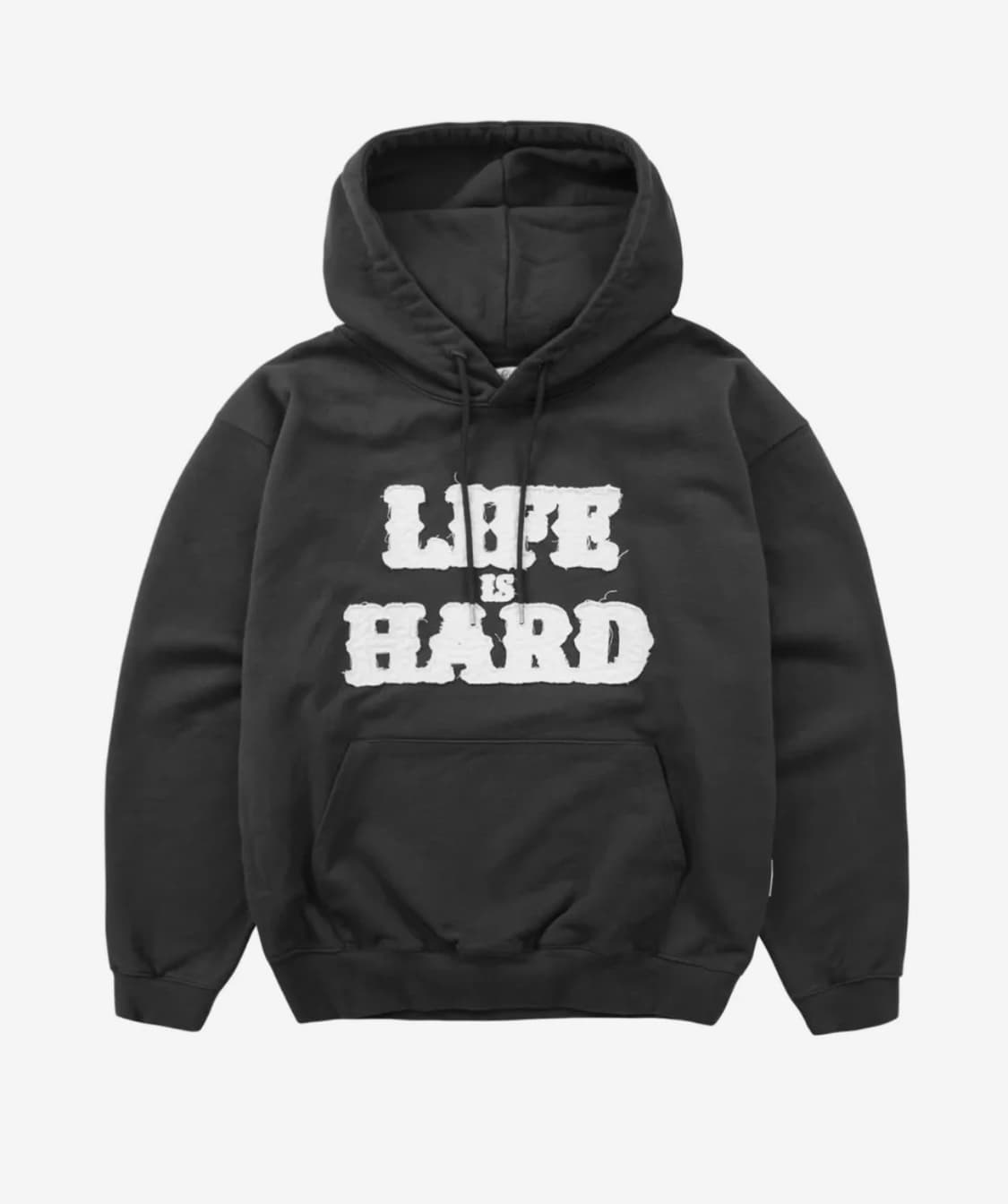 LIFE IS HARD HOODIE CHARCOAL 상품이미지1