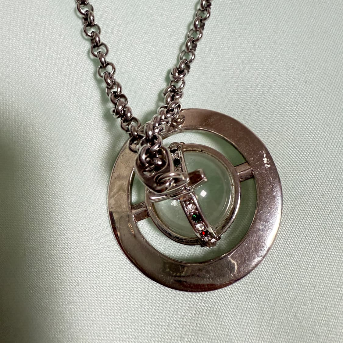 비비안우드웨스트 orb 투명 큐빅 목걸이 상품이미지5