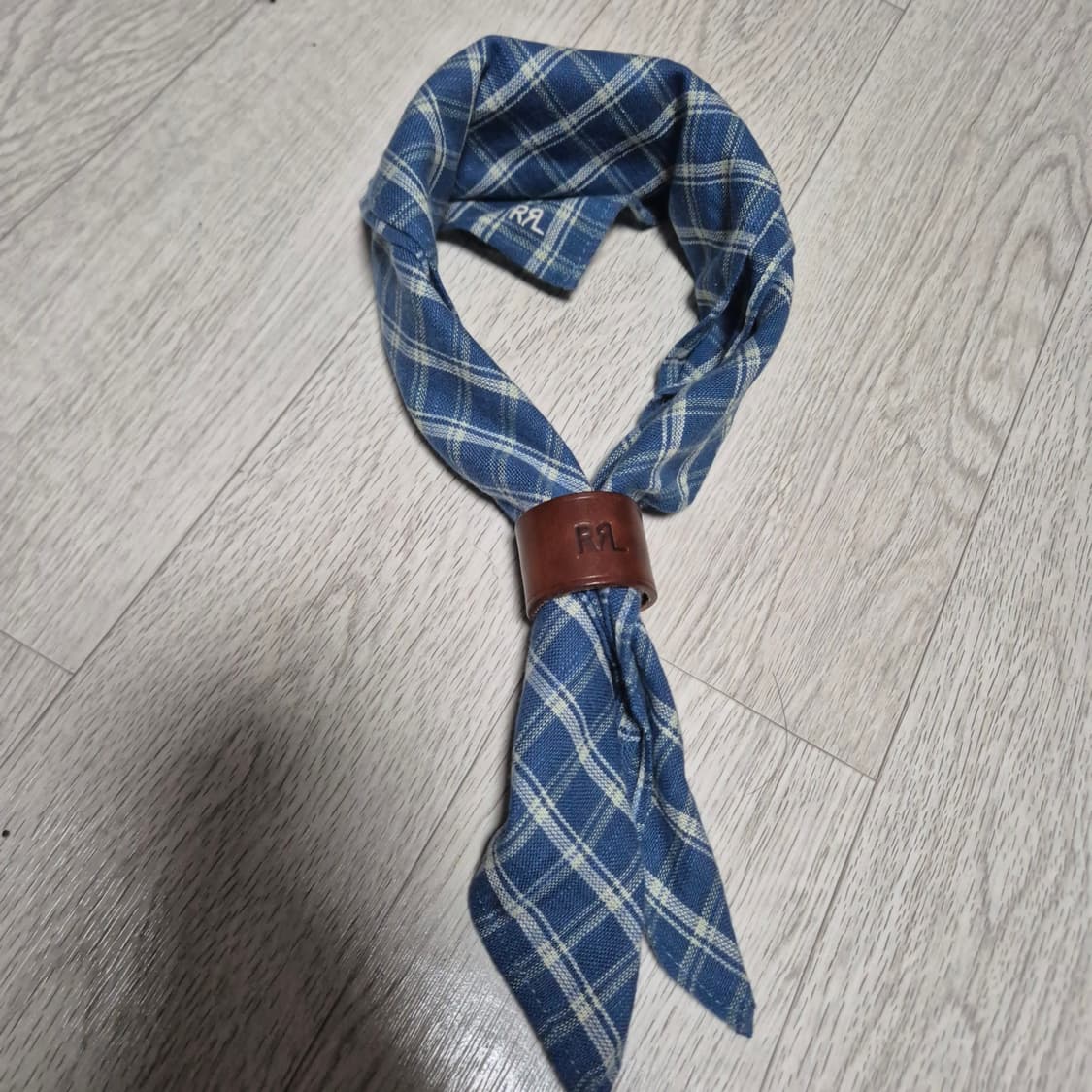 [OS] RRL 마드리드 스카프 + 가죽 홀더  랄프로렌 폴로 드레익스 상품이미지1