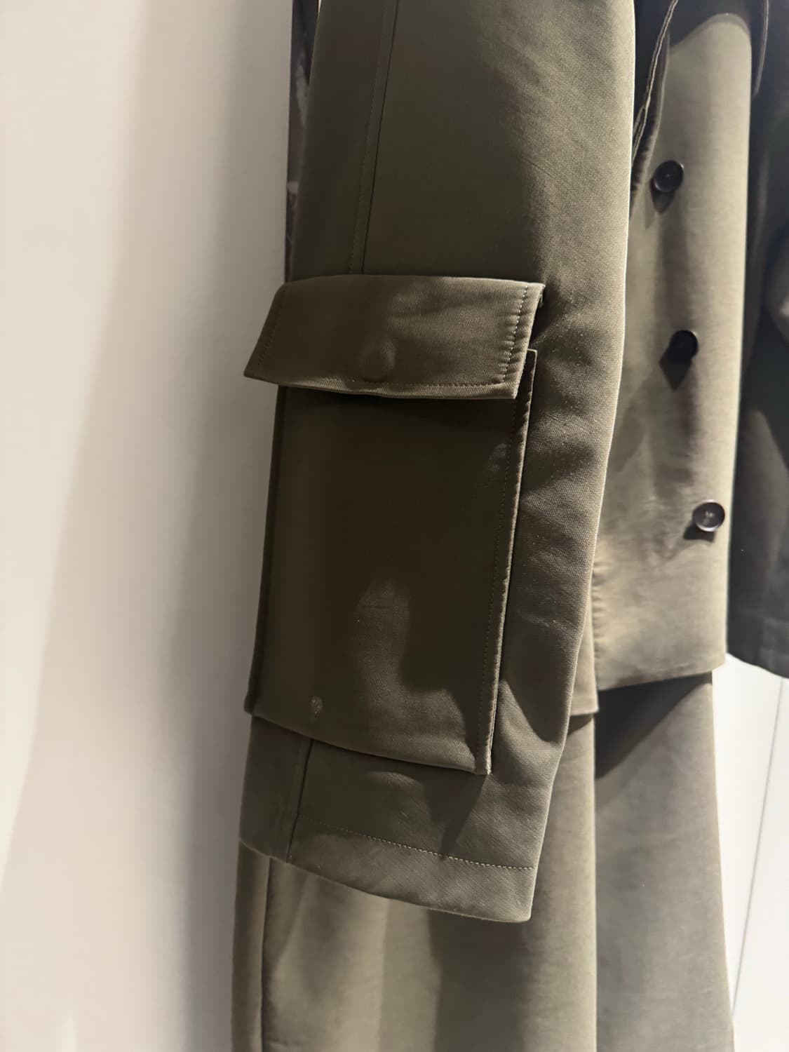 발렌시아가 카키 코트 48 상품이미지3