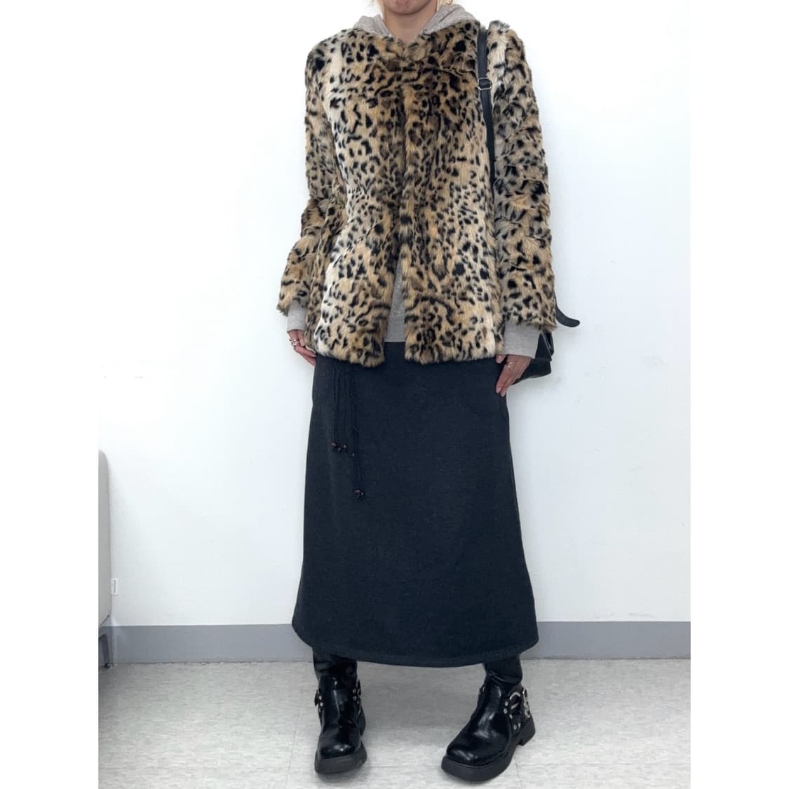빈티지 레오파드 퍼 자켓 상품이미지3