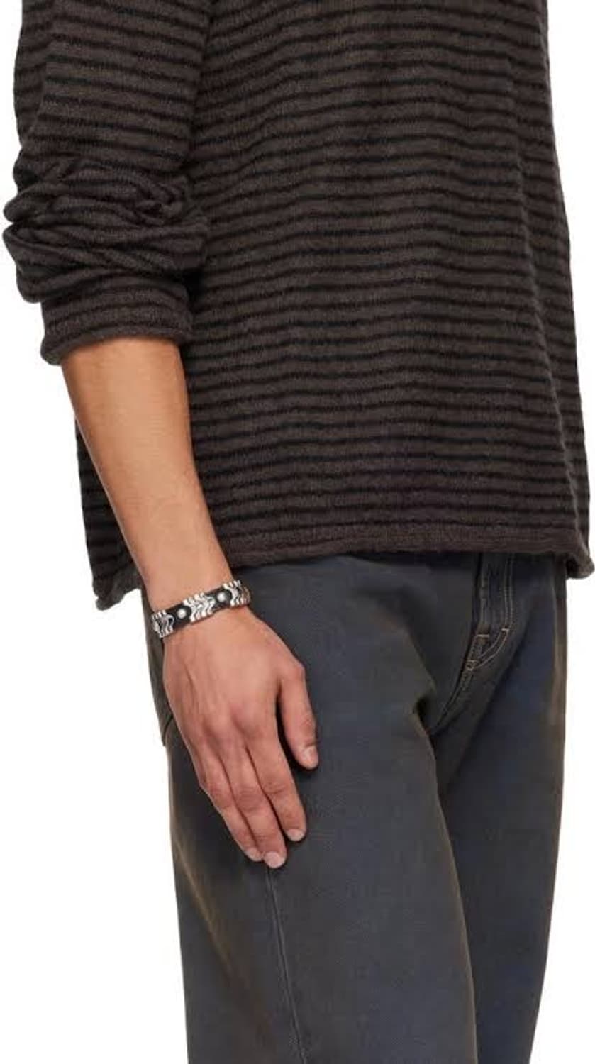 아워레가시 25FW 웨이브 브레이슬릿 블랙 상품이미지3