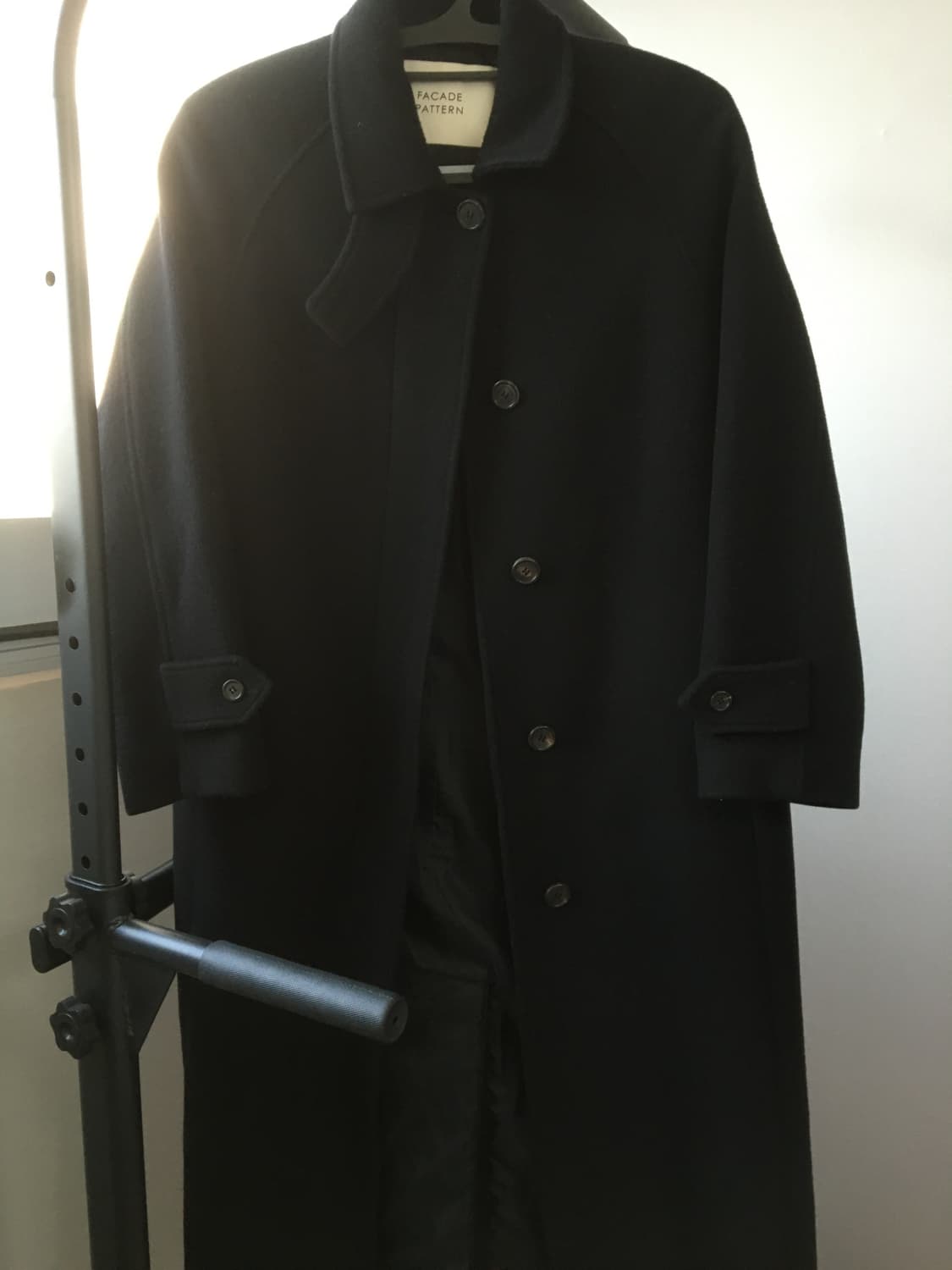 파사드패턴 캐시미어 발마칸 코트 블랙 s 상품이미지3