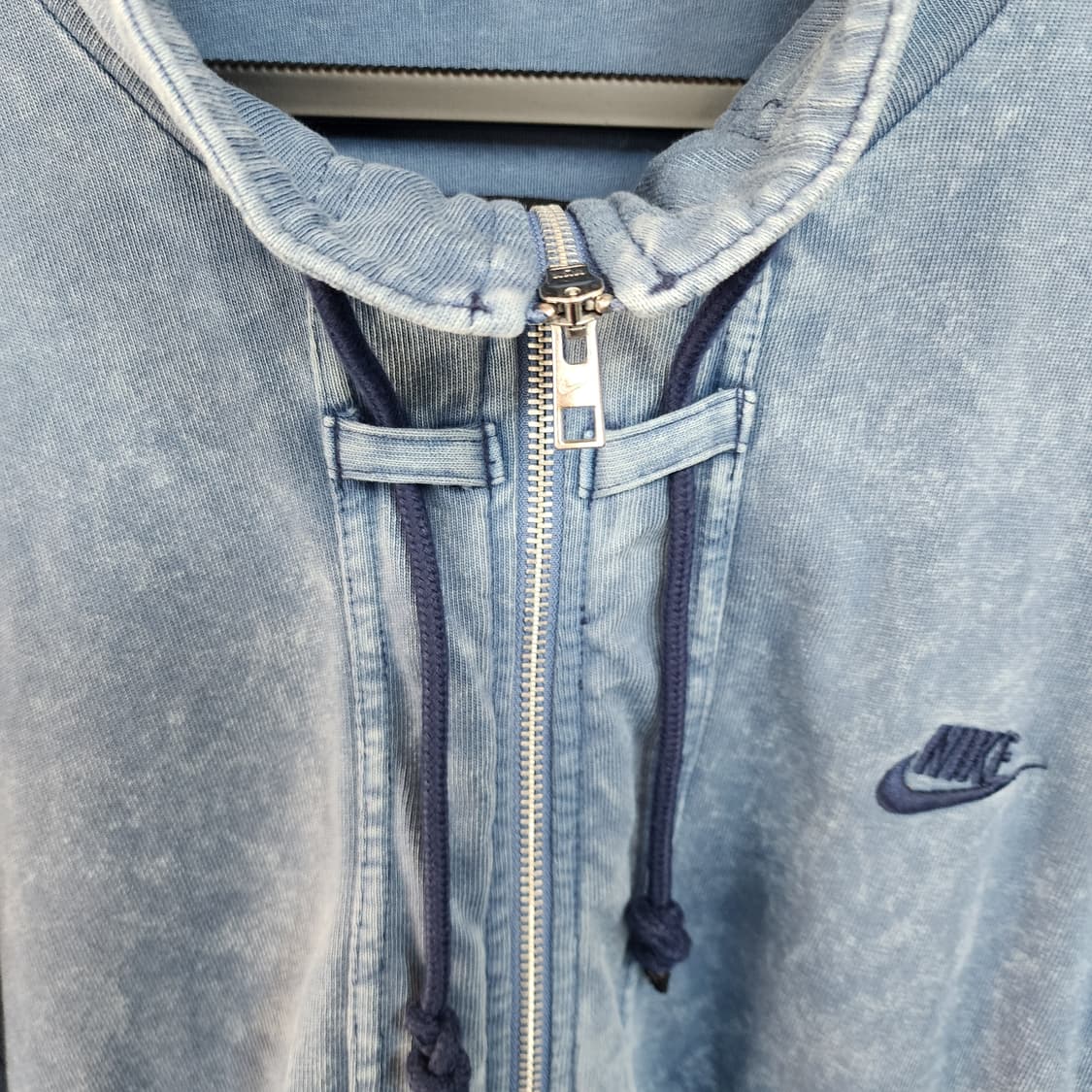 나이키 블루 워싱 빈티지 집업 자켓 상품이미지3