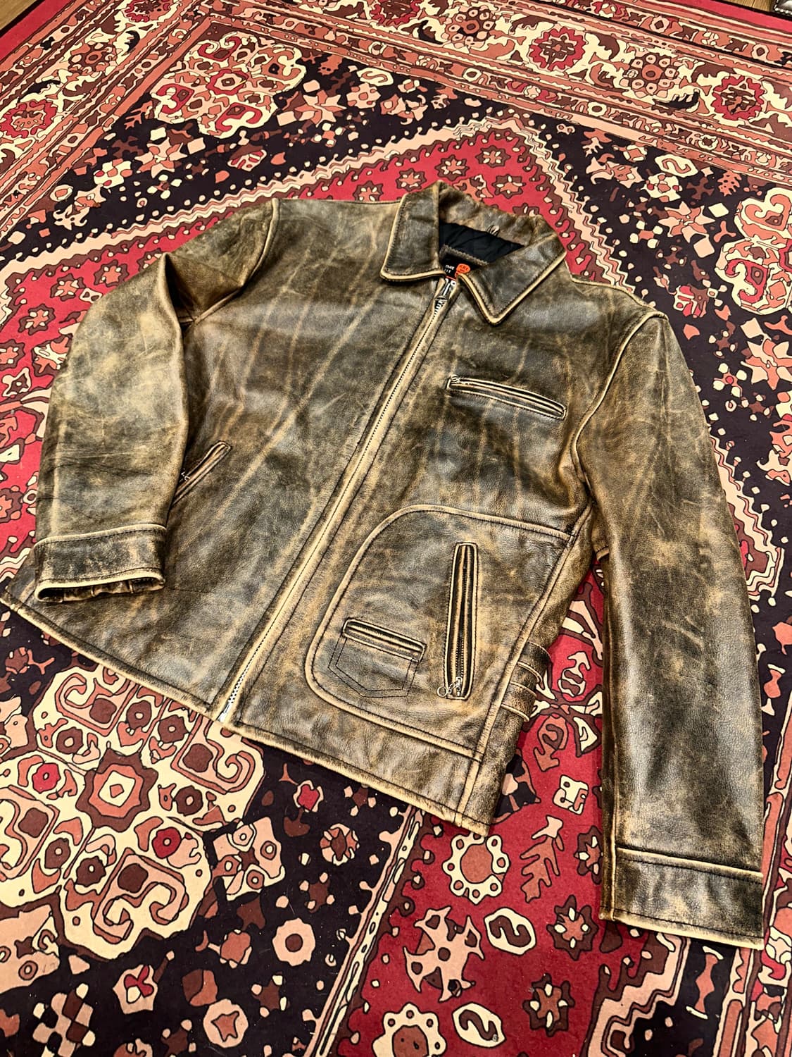 ( L-XL ) RBC 가죽자켓 푸퍼자켓 봄버자켓 바이커자켓 라이더자켓 상품이미지7