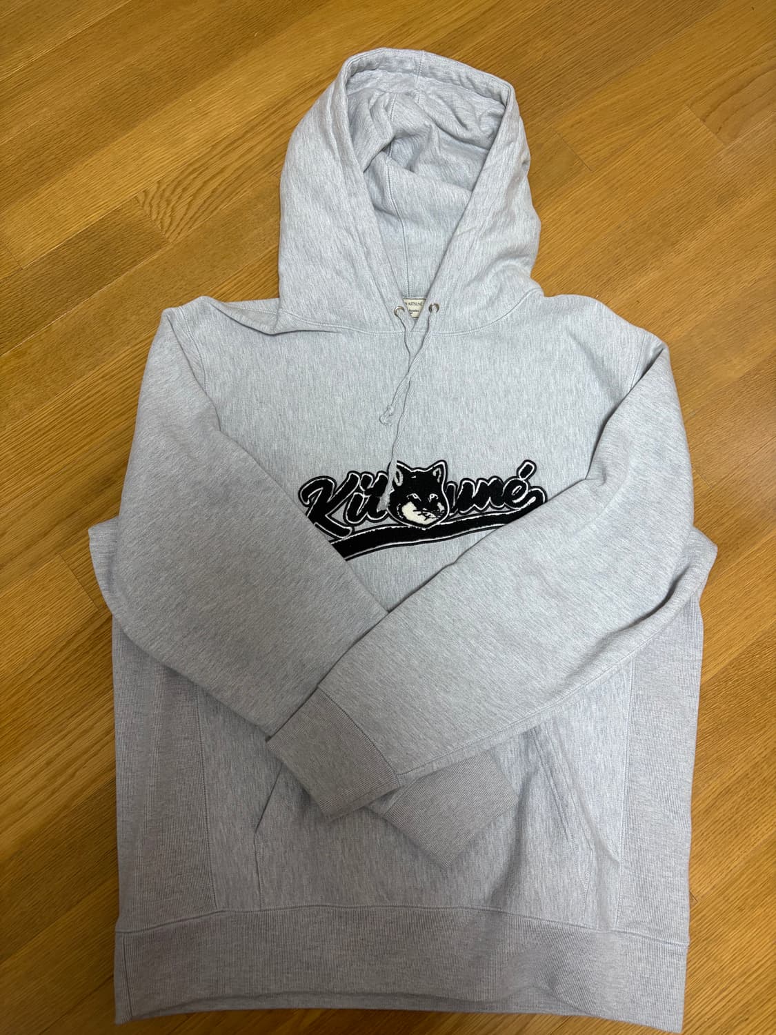 메종키츠네 바시티 폭스 후드 (그레이, XXL) 상품이미지1