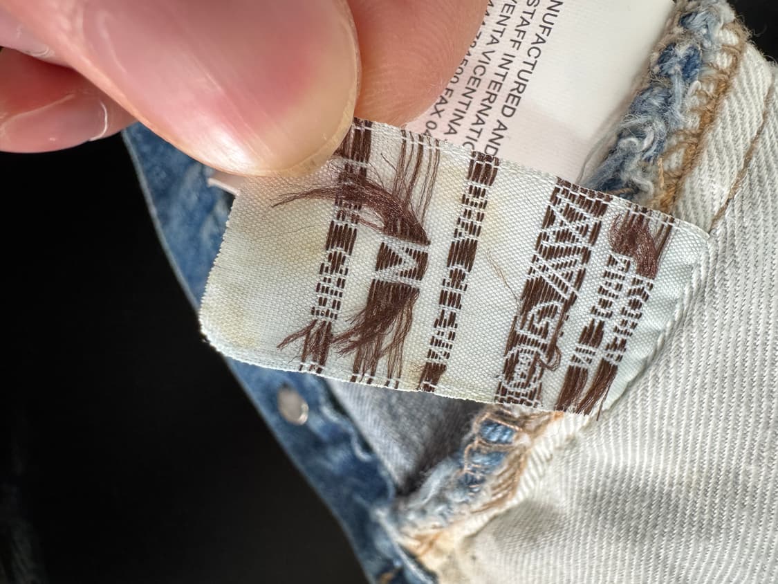 여성 지방시 커스텀 빈티지 데님 청자켓 s 상품이미지4