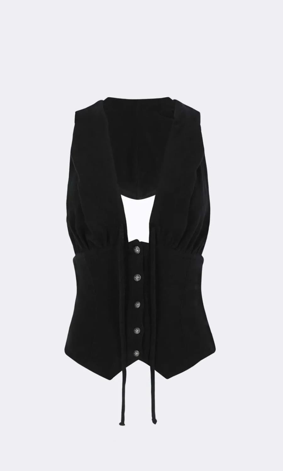 스컬프터 Classic Sleeveless Hoodie Black 상품이미지1
