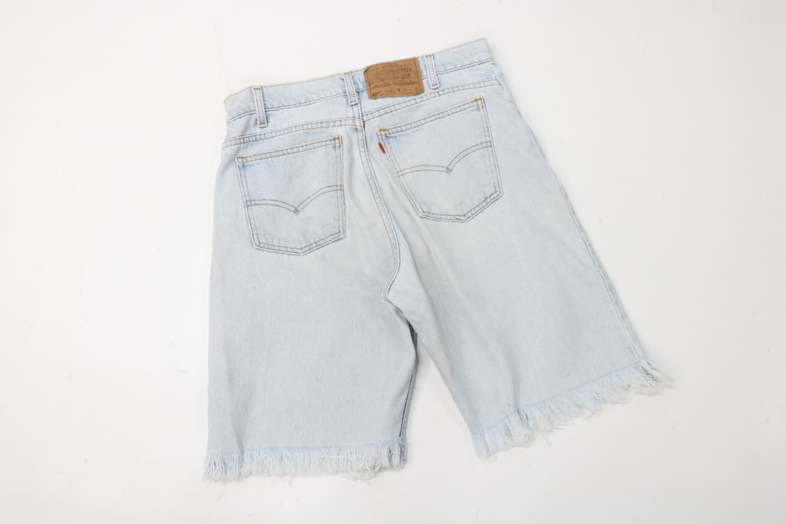 리바이스 빈티지 550 오렌지탭 커스텀 데님 쇼츠 (W32) 상품이미지2