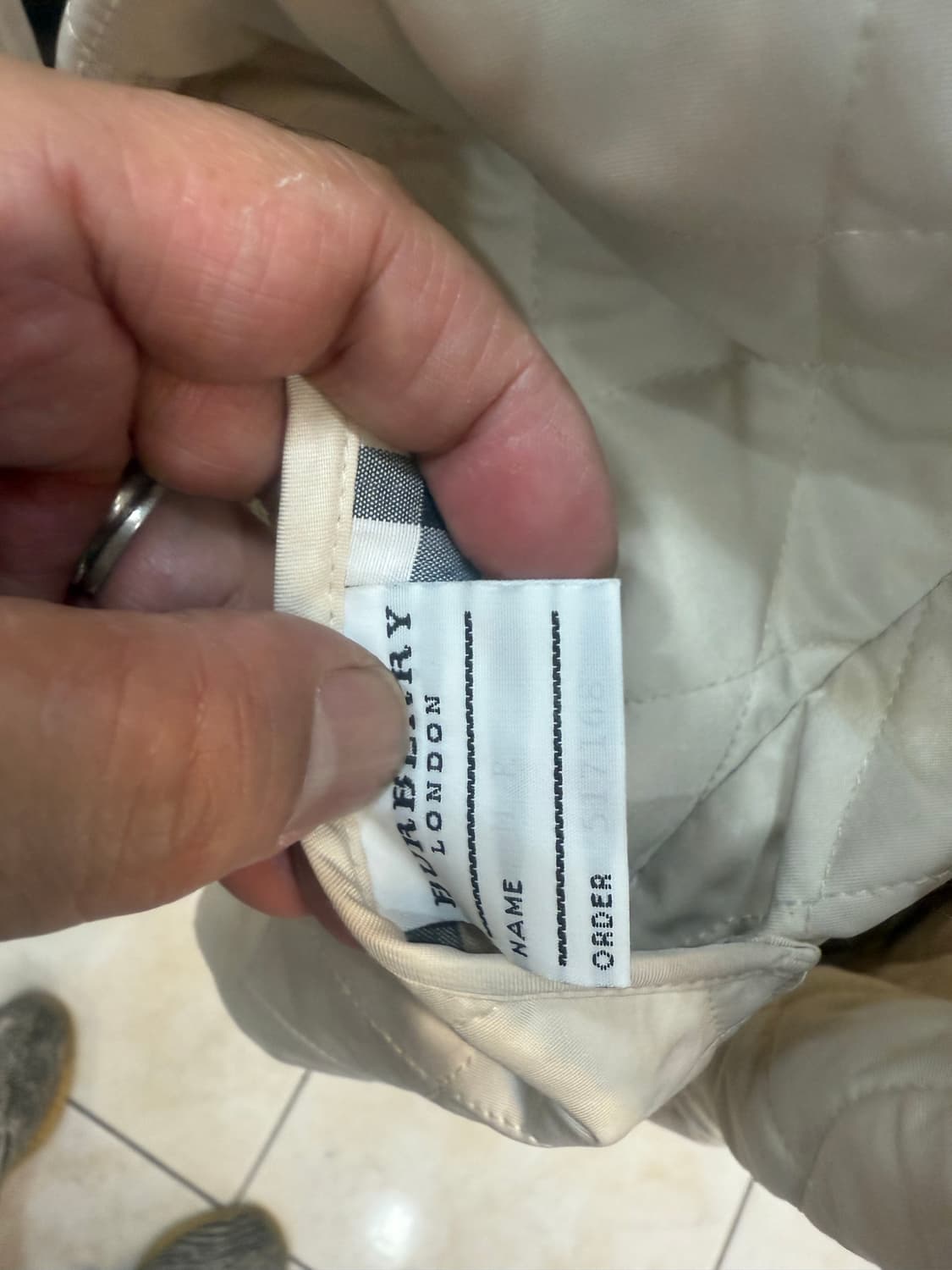 66-77 정품 버버리 누빔자켓 팝니다 상품이미지6