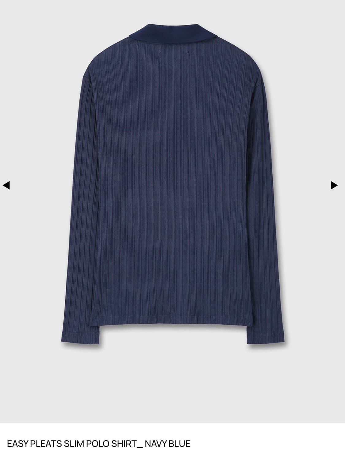 토니웩 플리츠 슬림 폴로 네이비 L 상품이미지3