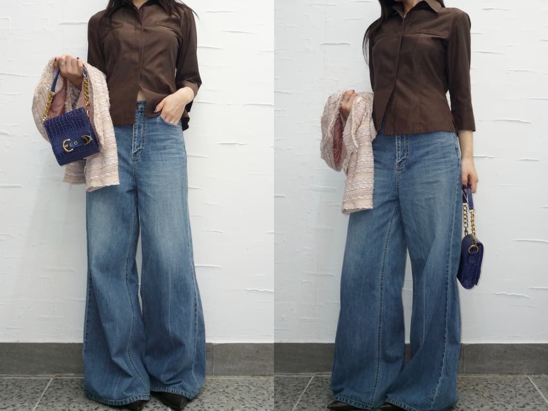 glossy brown shirts 상품이미지2