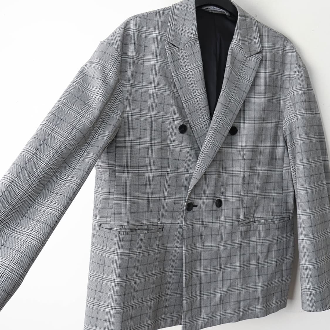 95/자라 더블 체크 자켓 상품이미지5