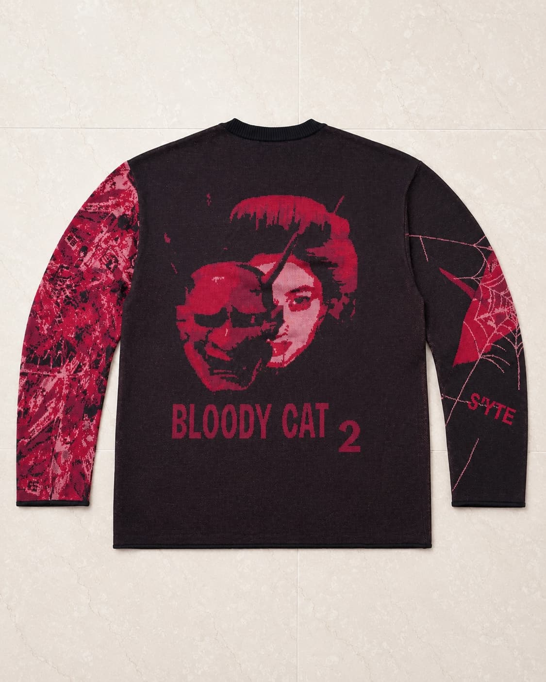 YOHJI YAMAMOTO S'yte BLOODY CAT jacquard 상품이미지2