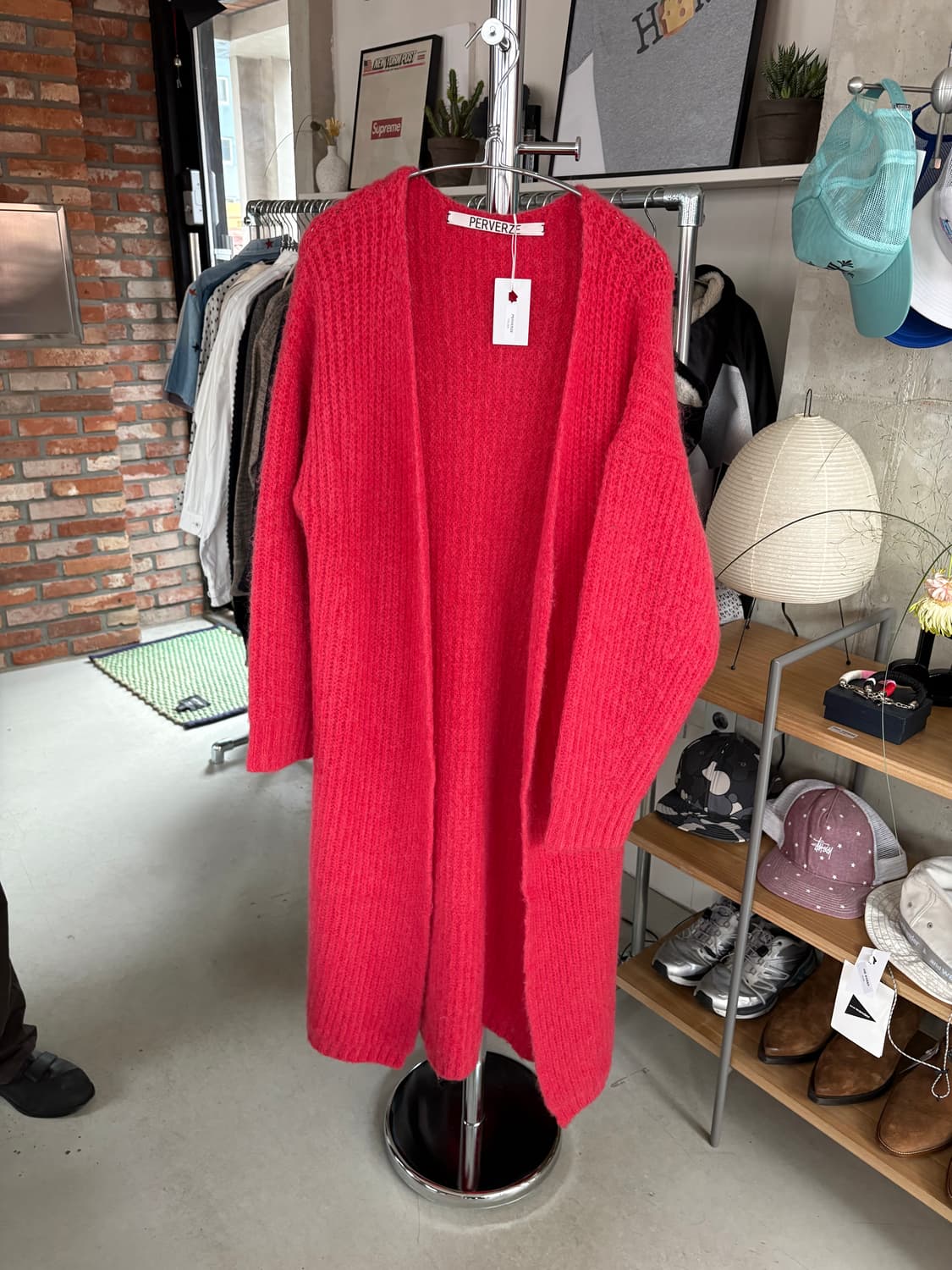 Perverze 퍼버즈 알파카 니트 롱 가디건 상품이미지1