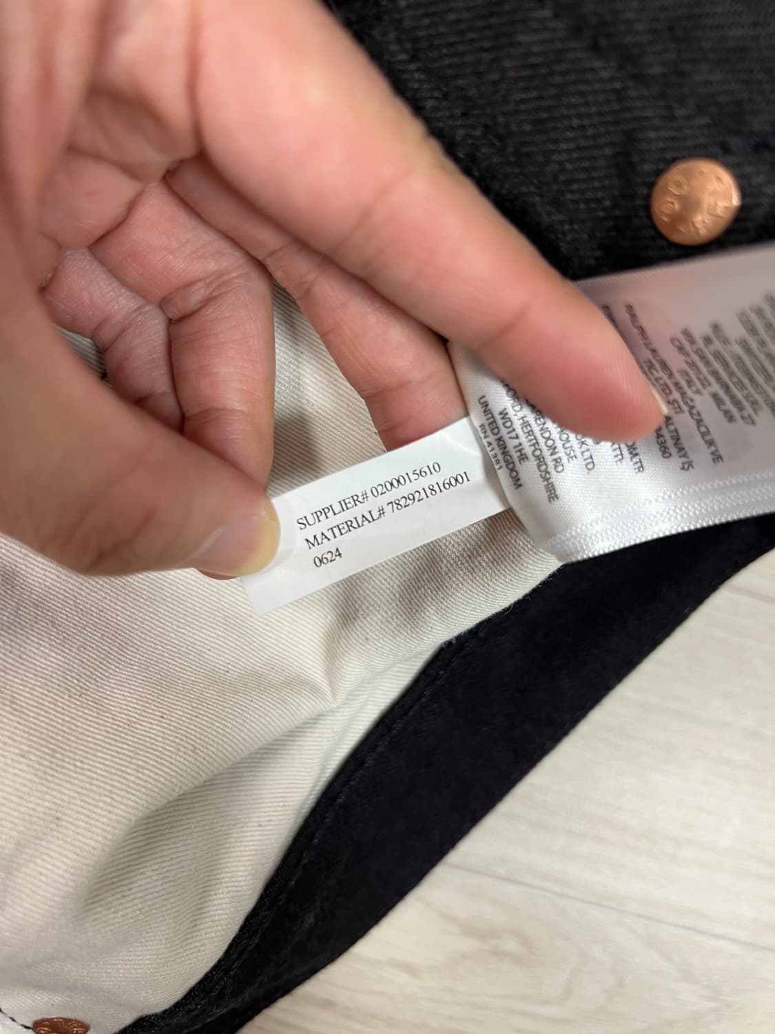 택포47) RRL 더블알엘 빈티지파이브포켓 블랙 온 블랙 32x30 상품이미지7