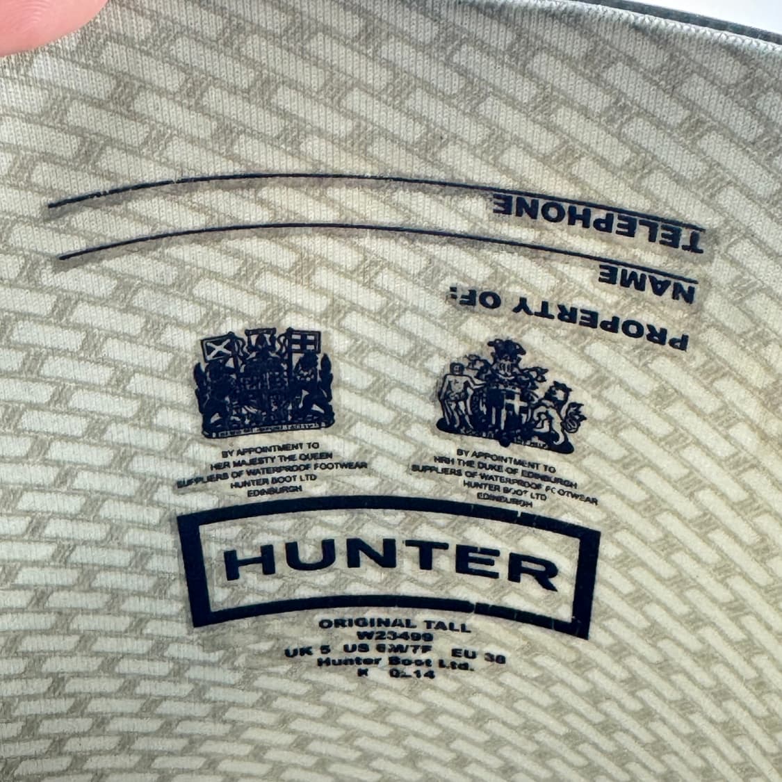 240) Hunter 헌터 오리지널 톨 레인부츠 블랙 상품이미지6
