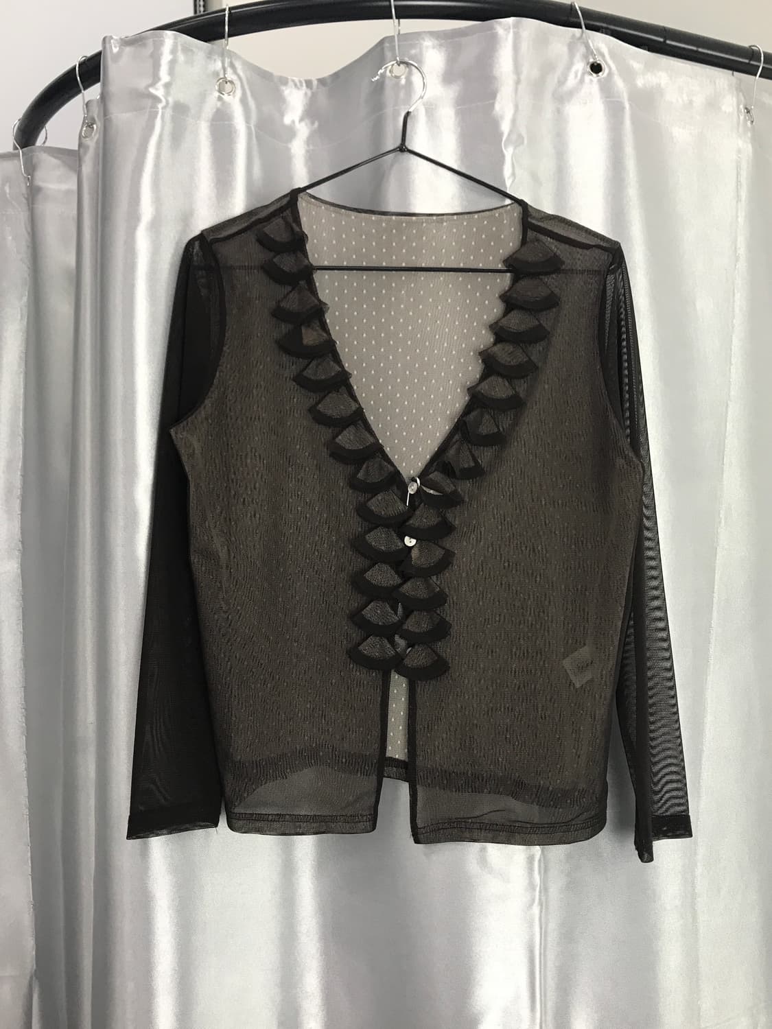 Jpn Brown see-through cardigan 상품이미지4