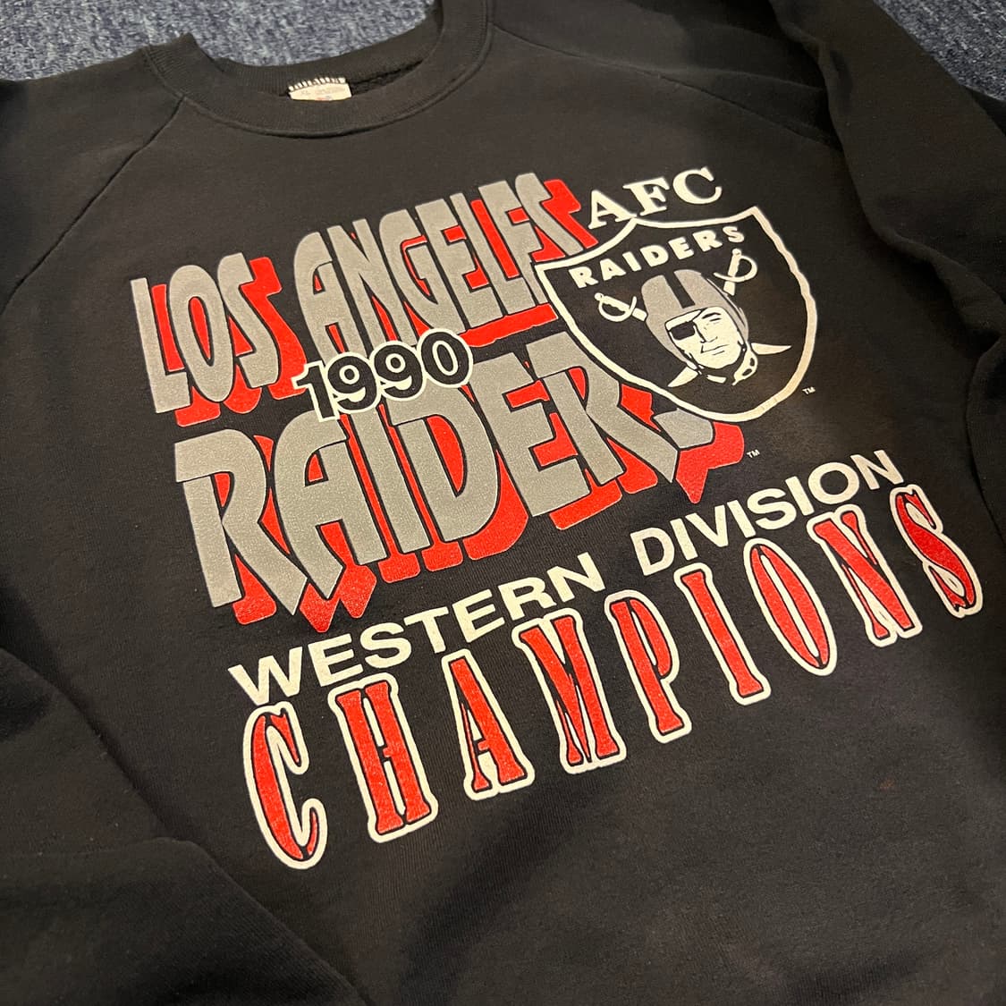 빈티지 90s Los Angeles Raiders 스웻셔츠 상품이미지3
