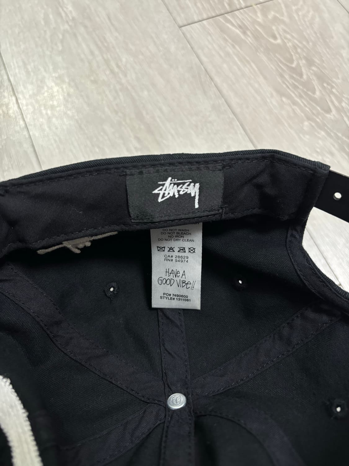 스투시 셔닐 S 로우 프로 캡 블랙 상품이미지3